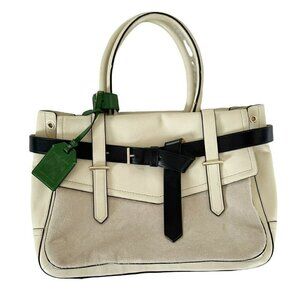 Reed Krakoff Cream Multicolor Leather Calf Hair Pony Hair Boxer Tote Bag